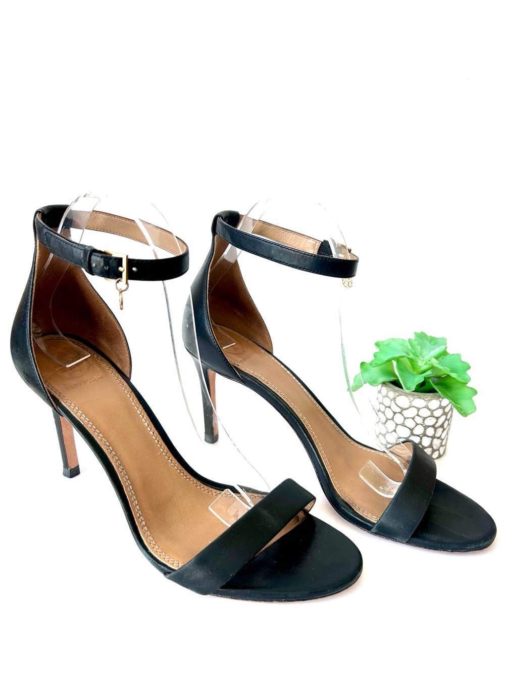 Tory Burch Ellie 85MM Ankle Strap Sandal Size 9 - Picture 2 of 9